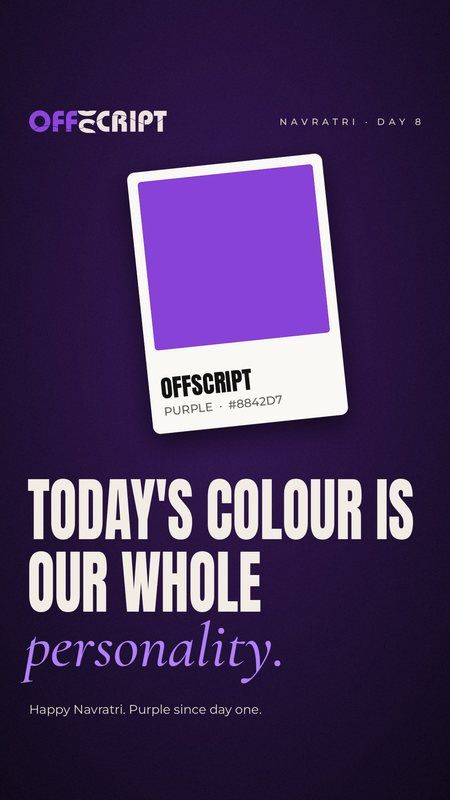 Today's colour is our whole personality