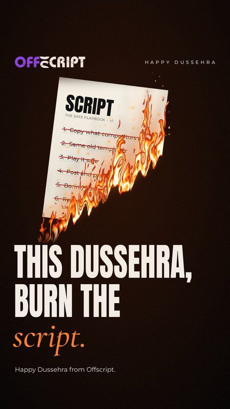 This Dussehra, burn the script
